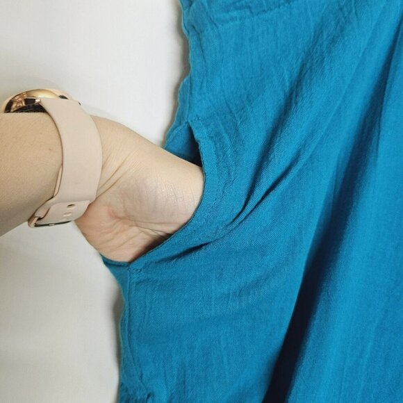 Jordan Taylor Womens Blue Gauzy Swimsuit Cover-Up Pants Size 2X Beachwear Bathin - Picture 9 of 13